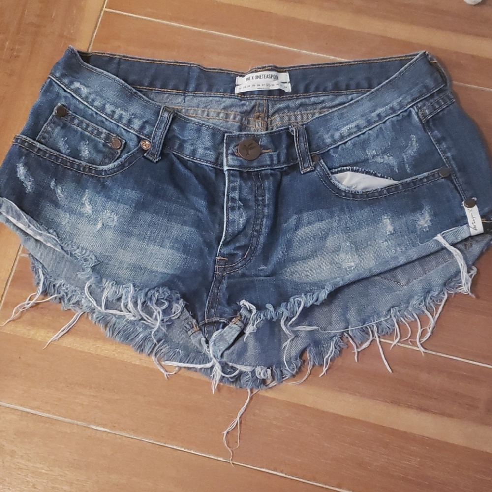 Denim shorts